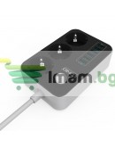 Разклонител с 3 гнезда и 6 USB порта за бързо зареждане